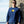 Load image into Gallery viewer, young man wearing  navy long sleeve Hook Life tee shirt on a sea wall 
